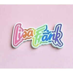 Lisa Frank Jibbitz Crocs Charm Rainbow Logo Official 2”